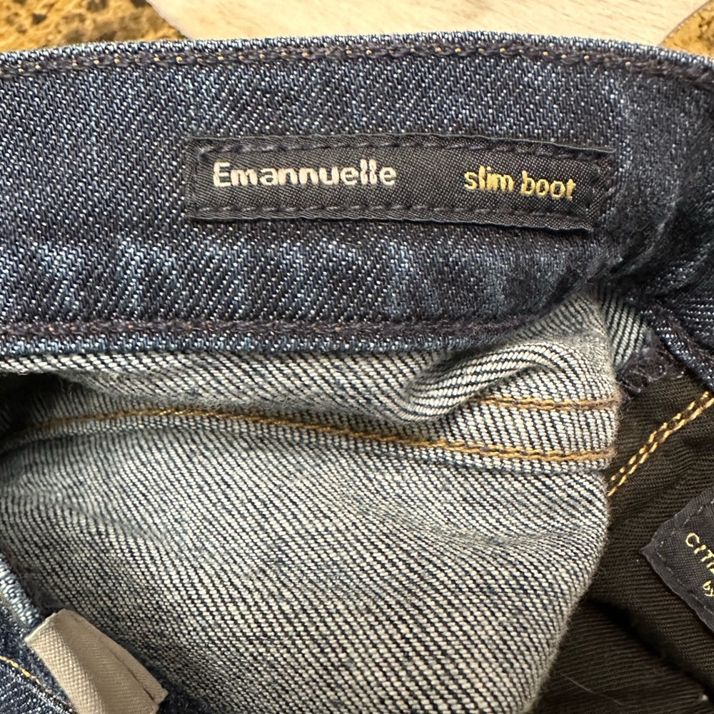 Citizens of Humanity- Emannuelle slim boot dark denim jeans size 25 - Picture 4 of 7